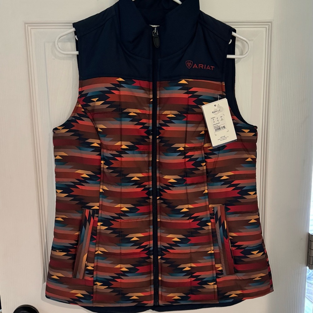 NWT Ariat Women's Multicolor Geometric Vest